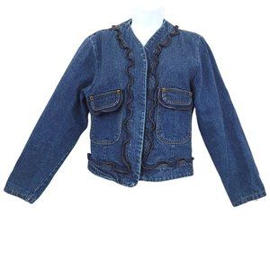 Vintage 1980s The Paris Express Look Denim Jacket… - image 1